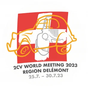 24th Wereld Meeting van 2CV vrienden 2023 in Zwitserland @ 2823 Courroux, Schweiz